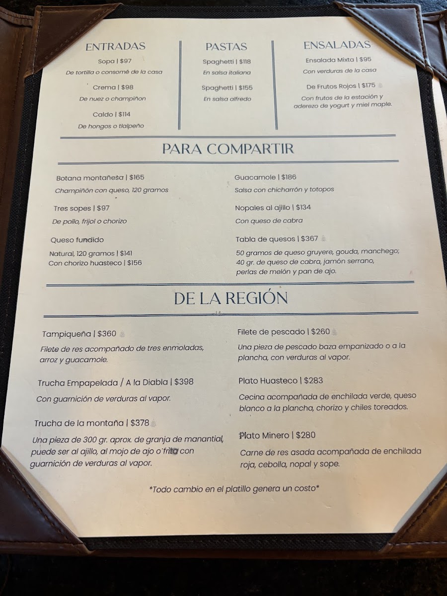 Restaurante La Montaña Menu - Image 4